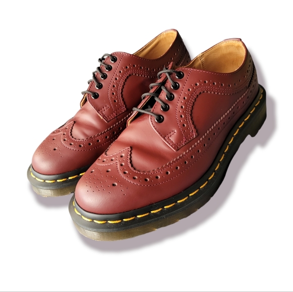 oxblood brogues dr martens